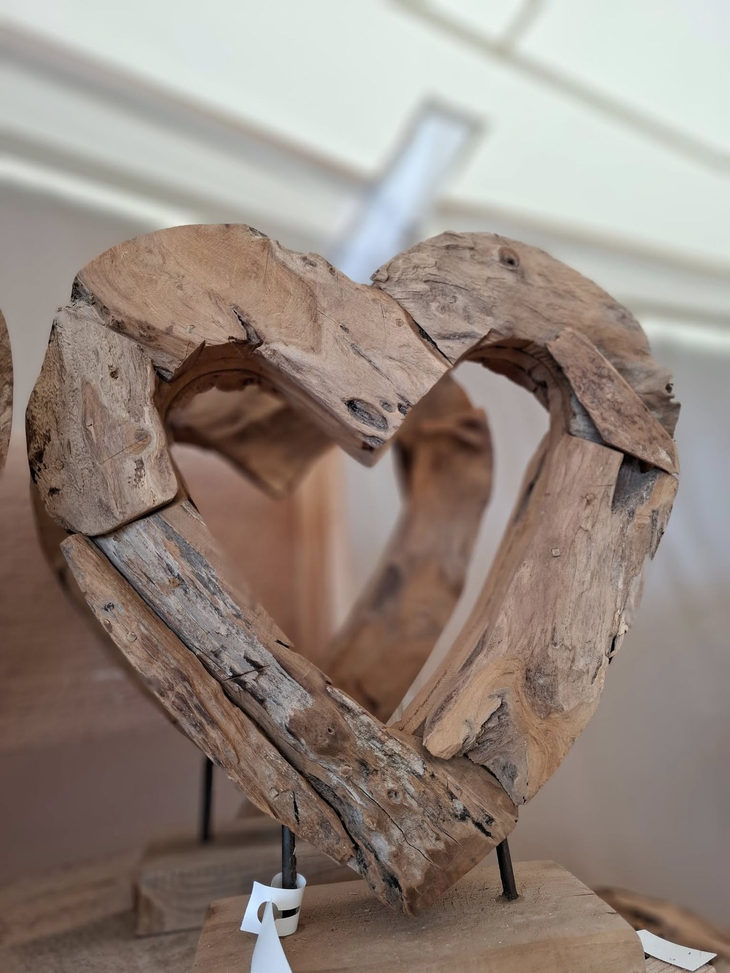 Coeur en teck