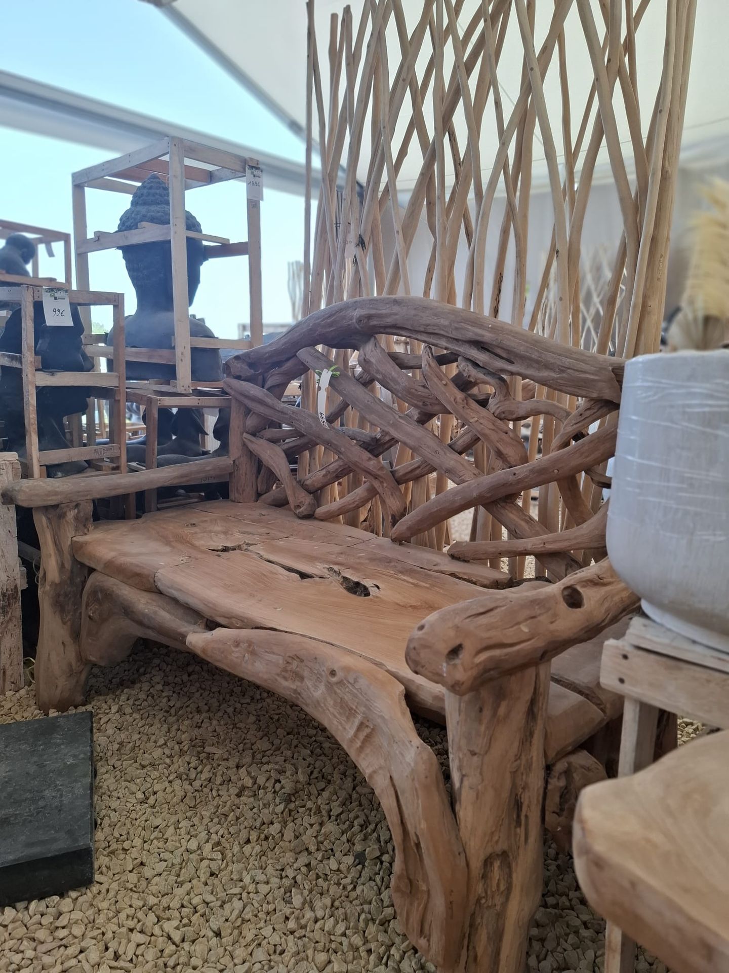 Banc en teck